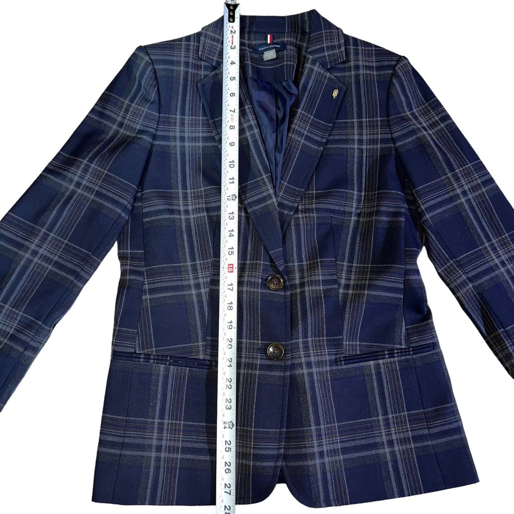 Tommy Hilfiger Blue Plaid Blazer - Picture 7 of 9